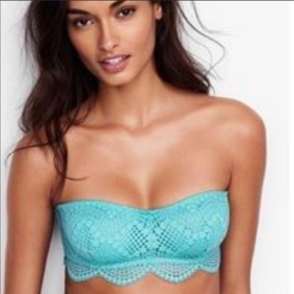 Victoria secret black strapless bralette